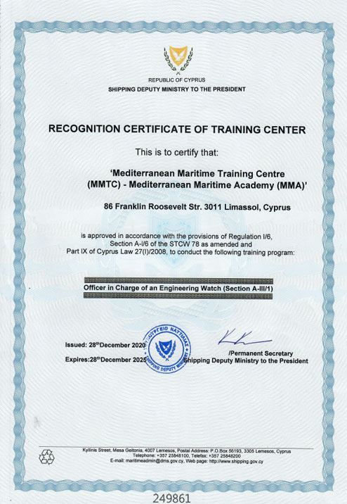Commercial Navy engineering watch course